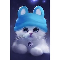 비즈십자수 보석십자수 제작 5D DIY 다이아몬드 페인팅 귀여운 만화 고양이 자수 전체 사각형/라운드 라인 석 모자이크 크로스 스티치 아트 장식 선물, CY-DW05738-