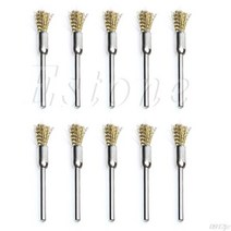 전동 브러쉬 청소10pcs 미니 와이어 브러쉬 브러쉬 황동 컵 휠 Dremel 드릴 3x5mm 새로운 C90A 새로운 드롭, 한개옵션0
