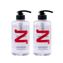 제로 점프리 손소독제 500ml 알콜 62% 베이비파우더향, 2개