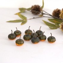 미니 호박 모형 10P (그라데이션 진그린)