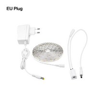 led 스트립 간접 조명 줄조명 1/2/3/4/5M 핸드 스캐닝 D 스트립 조명 12V 방수 백라이트 스윕 센서 스위치, 02 Warm White_02 2m, 01 EU plug