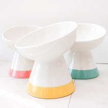 링펫 반려동물 세라믹 도자기 식기, 민트