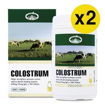 호주 네이쳐스탑 colostrum 초유 단백질 초유프로틴 820mg 500정, 2개