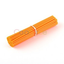 범용 오토바이 먼지 자전거 휠 림 스포크 스킨 커버 랩 튜브 장식 보호 키트 KTM 야마하 혼다 핏 36 개, Orange