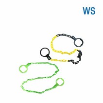 WS 칼라콘 체인 걸이대 (5EA ) 칼라콘 걸이대 체인 타입, 색상:형광