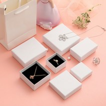 주얼리 케이스 쇼핑백 스노우 화이트 반지 귀걸이 목걸이 팔찌 보석상자