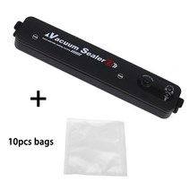 FUNHO-전기 진공 실러 가정용 주방 자동 포장 기계 진공 식품 씰링 무료 선물 10 봉지 220V/110V 식품 진, 01 ZKFK-001_03 영국 플러그