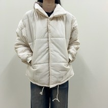 VANANA2 여성 루즈핏 캐주얼 포켓 데일리 숏 패딩
