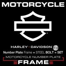할리 데이비슨 바이크 번호판가드 MFMC13 - HARLEY DAVIDSON 3LINE + BOLT-미니에프, D13