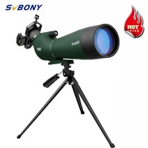 SVBONY-SV28 망원경 20-60x80 스포팅 스코프 강력한 단안 스파이글라스 방수 BAK4 프리즘 MC 렌즈 사냥 조류 관찰 망원경 망원경 BAK4 프리즘 FMC 렌즈, 80mm