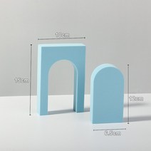 거품 큐브 세트 사진 촬영 3D 장식품 보석 포즈 배경 음식, 38 L-blue door 2 pcs_01 Set