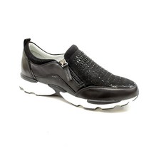 에스콰이아 여성(신상품) 지퍼 슬립온 나들이화 블랙 착화감 좋은 