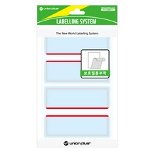 유니온플러스 보호견출지(404/적색청색) 84x31mm UL-404, 빨강