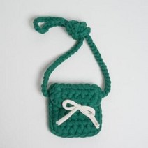 아트박스/미스티코티타 [DIY] 미스티코티타 댓츠미니크로스백 Thats Mini Cross bag mystikotita crochet 패브릭얀 털실 뜨개질 패키지, 옐로우머스타드
