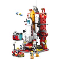 [알꿀밤-레고호환블럭-우주] E대형 레드 우주왕복선E 우주과학 탐사 블럭, 혼합