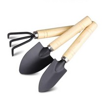 베리구즈 텃밭 꽃 정원 화분 조경 화단 가꾸기 미니 모종삽 원예도구 3종세트_중size, 중
