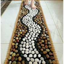 황토길 조약돌 바닥 매트 지압길 건강 발 마사지, A형 40X150