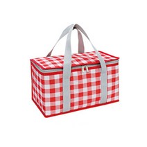 아워리빙 피크닉 아이스 쿨러백, 레드 체크