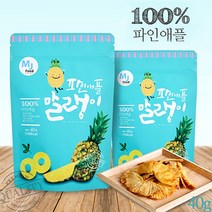 MJ Food 파인애플 말랭이, 1팩, 40g