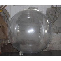 풍선 간판 2M PVC 팽창 식 헬륨 풍선 하늘 비행 광고 프로모션 이벤트, 14 Transparent_01 2m diameter