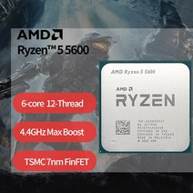 AMD 새로운 라이젠 5 5600 3.5 GHz 6 코어 12 스레드 CPU 프로세서 7NM 65W L3 = 32M 100-000000927 소켓, 한개옵션0