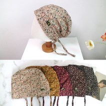 원더풀데이즈 줄리아끈두건 6color 가을 겨울 항암모자 중년여성 엄마 실내 선물 암환자 식당 조리