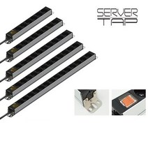 국산 블랙 알루미늄 서버탭 6구 8구 10구 12구 14구 1.5M 3M 5M 접지 과부하차단 멀티 콘센트 멀티탭, 12구 5M, 블랙 알루미늄 멀티탭, 1개