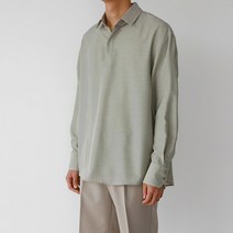 쿨오버 반오픈 셔츠