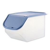 진공 쌀통 보관 추천 저장고 용기 밀폐 용기 잡곡 냉장고 추천 Dropshipping 명확한 주방 쌀 저장 상자 곡물 시리얼 디스펜서 주방용 식품 주최자 컨테이너, 파란색