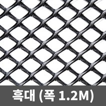 튼튼철물 비둘기퇴치망 플라스틱망 인테리어망 PE망 튜닝그릴망, 흑대 1.2m(폭) X 1m, 1개