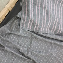 [레브라이프] 차콜 자수 여름 홑이불, 퀸