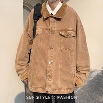 에스비피 남자 남성 빅사이즈 골덴 자켓 데님 재킷 봄 가을 오버핏 베이지 잠바 캐주얼 코듀로이 남성자켓 SBP03102302