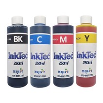 잉크테크 HP 무한 호환 리필 잉크 250ml HP8600 HP8720 HP9010 HP8710 HP8610 HP8210 HP7740 HP7720 HP7612 HP7110, 노랑안료(H8940)×250ml, 1병