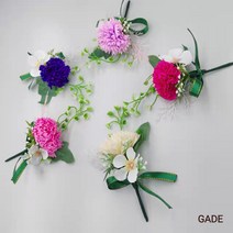 가더GADE 카네이션코사지 비누꽃 한송이 조화코사지 꽃브로치 옷핀 집게 행사 향기로운, 1AE) PK