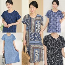 [엄마옷 로즈맘] 쇼콜라패턴인견원피스
