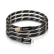 893332 SKW Audiophiles USB 프린터 케이블 타입 CUSB C to B 고속 DAC 디코더 9.8ft3M, 9.8ft/3M, USB C - USB B