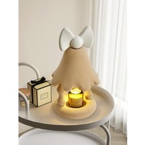 모던 디자인 스탠드 캔들 워머 향초 침실 테이블 무드 등 크리스탈 조명 집들이 선물 아로마 램프, H_볼 다크 커피17.5CM