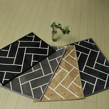 40x60cm 발매트 (리앤데코)헤링본 러그 카페트 워셔블러그 포인트러그, 그레이