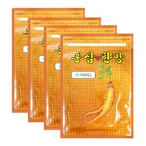 에스앤몰 홍삼 한방 패드 4팩 건강 파스 80매