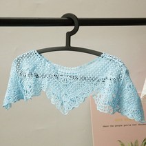 레이스 원단 꽃 Neckline 패브릭 의류 바느질 액세서리 소재 칼라 스커트 목도리 웨딩 드레스 용품, [01] 1pcs, [02] Blue