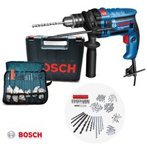 Bosch 보쉬 전동해머드릴 650W 악세사리100P 목재 철재 콘크리트깨기