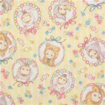 퀼트게이트 프린트원단 캐릭터 원단 퍼니 퍼니 캔디 12 6종 모음 - 1/4yd, 12D 옐로우