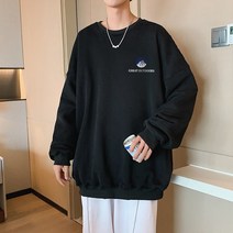 큰옷남성아우터 통통한 남자 라운드 맨투맨 봄가을 계절 얇은 트렌드 의류 빅사이즈 나라 와이드 루즈핏 모자 2614175313