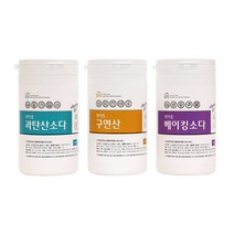 위아홈 과탄산소다 1Kg + 구연산 1Kg + 베이킹소다 1Kg 세제세트 살림 삼총사
