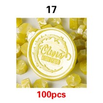 문구 스탬프 100 개/가방 씰링 왁스 인감 스탬프 비즈 레트로 스크랩북 소재 웨딩 생일 파티 DIY 초대장 인, 16 Stamp Sealing Wax