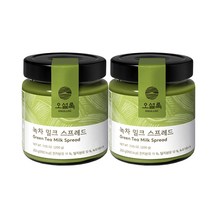 오설록 프리미엄녹차간식세트(밀크스프레드200gX2개/웨하스/와플/그린티랑드샤/시그니처), 01 오설록 녹차밀크스프레드200g