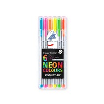 스테들러 Triplus fineliner 334 STAEDTLER BOX (트리플러스 화인라이너 자연 6색 세트 스탠드업 박스), 1세트, : 334 SB6CS3