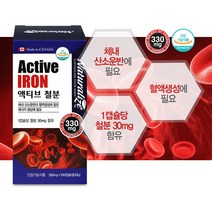 비헴철 철분제 체내 산소운반 혈액생성 에너지 생성에 필요한 철분 영양제 캐나다 100캡슐 대용량 100일분