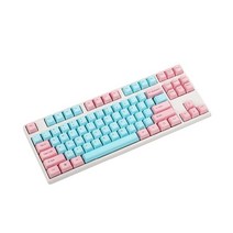 레이져키보드 무소음키보드 무접점키보드 OEM 61 87 104 키 마이애미 컬러 키캡 레이저 조각 MX 기계식 키보드용 빈 두꺼운 PBT 세트 DIY GK61 GK87 GK104, [03] Side Print, [02] 87 Keycap, 텐키리스