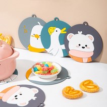 로지 애니멀 컵받침대 티코스터 미끄럼방지 냄비받침대 5P, 로지 애니멀 주방 받침대 5P